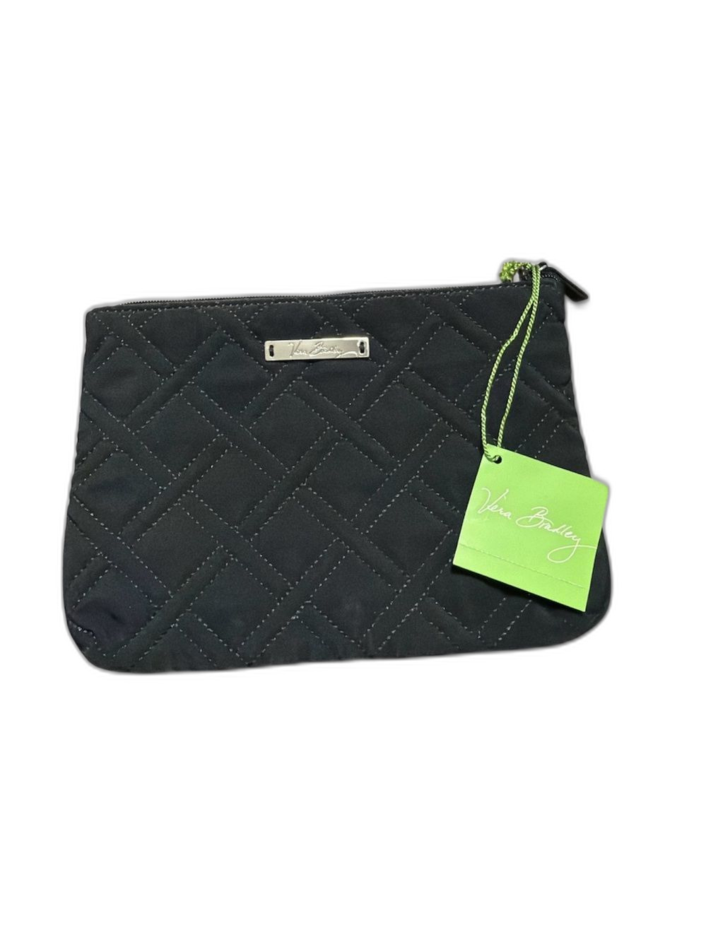 Vera Bradley Black Quilted Cosmetic Bags Set of 2 NWT